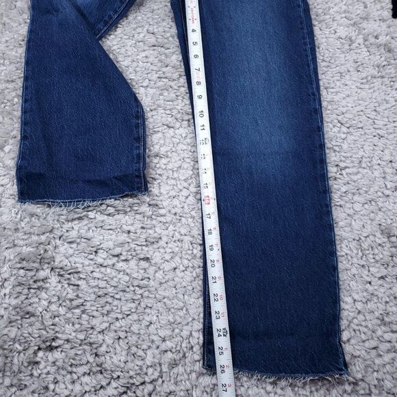 Levi's Premium Ribcage Straight Ankle Jeans Super High Rise Women's Size 24 x 27 - Picture 9 of 13